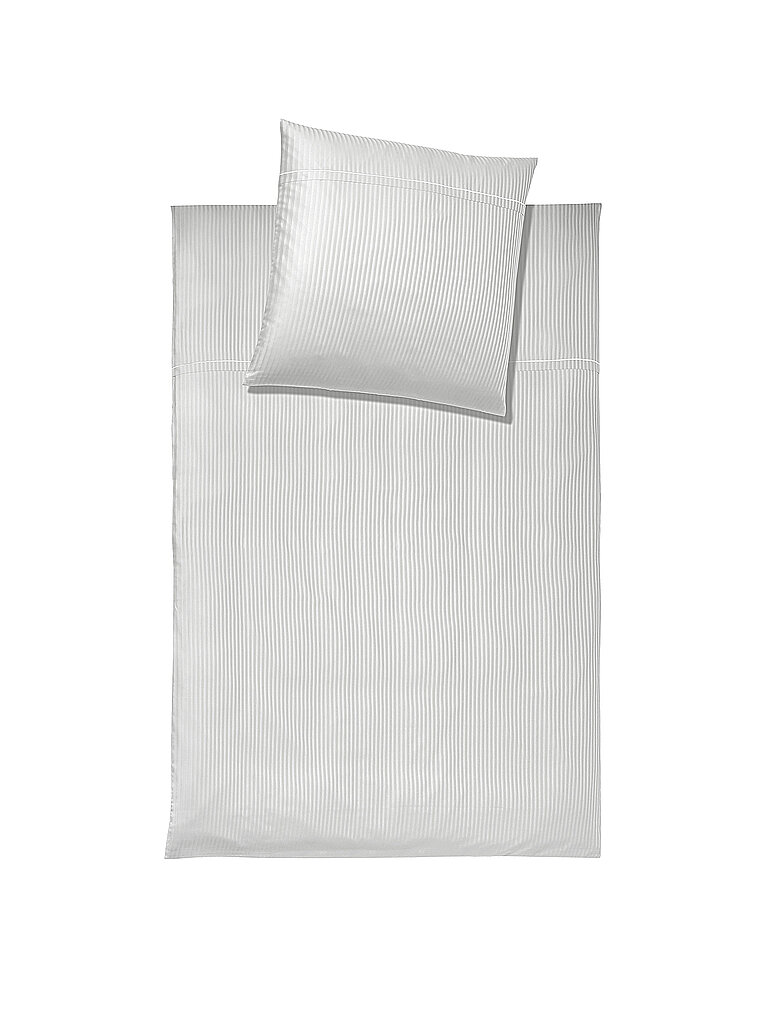 ELEGANTE Damast Bettwäsche MILANO 70x90cm/140x220cm Weiss weiss
