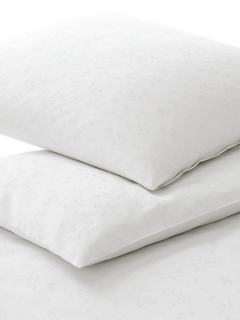 ELEGANTE Damast Bettwäsche DELIGHT 70x90cm/140x200cm Weiss  weiss
