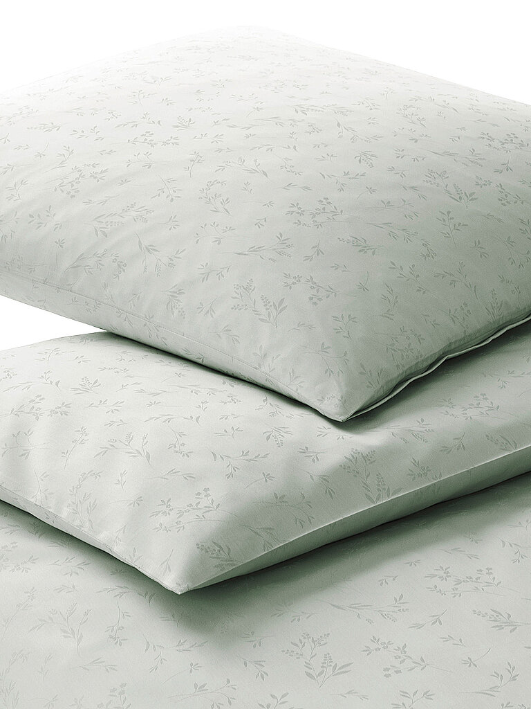 ELEGANTE Damast Bettwäsche DELIGHT 70x90cm/140x200cm Pastellgruen  hellgrün