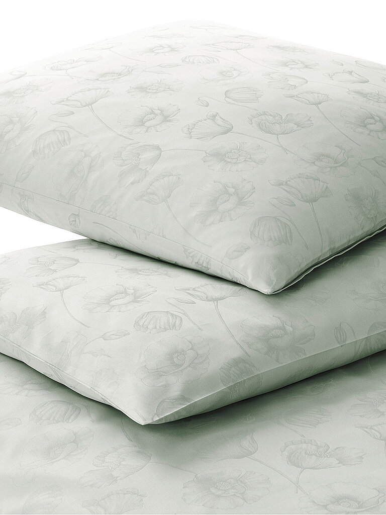 ELEGANTE Damast Bettwäsche POPPY 70x90cm/140x200cm Pastellgruen  hellgrün