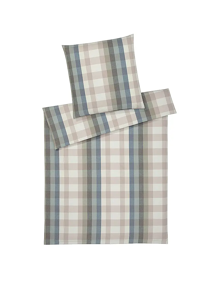 ELEGANTE | Flanell Bettwäsche GLASGOW 70x90cm/140x200cm Blau | blau
