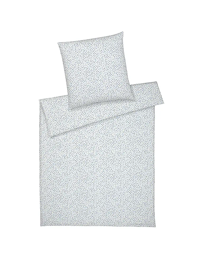 ELEGANTE | Flanell Bettwäsche PREPPY 70x90cm/140x200cm Blau | hellblau
