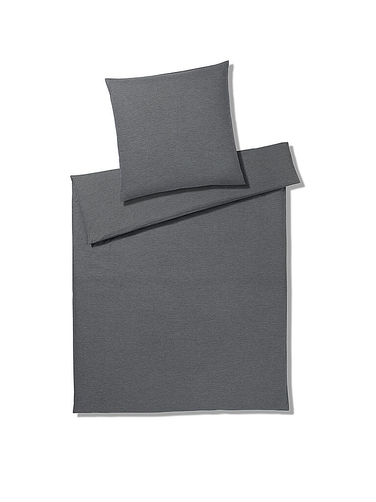 ELEGANTE | Flanell Bettwäsche Sheffield 70x90cm / 140x200cm | grau