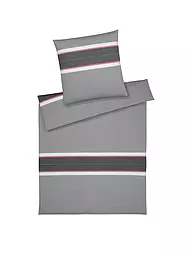 ELEGANTE | Flanell Bettwäsche WHITMAN 70x90cm/140x200cm Beige Beige/Grau | grau