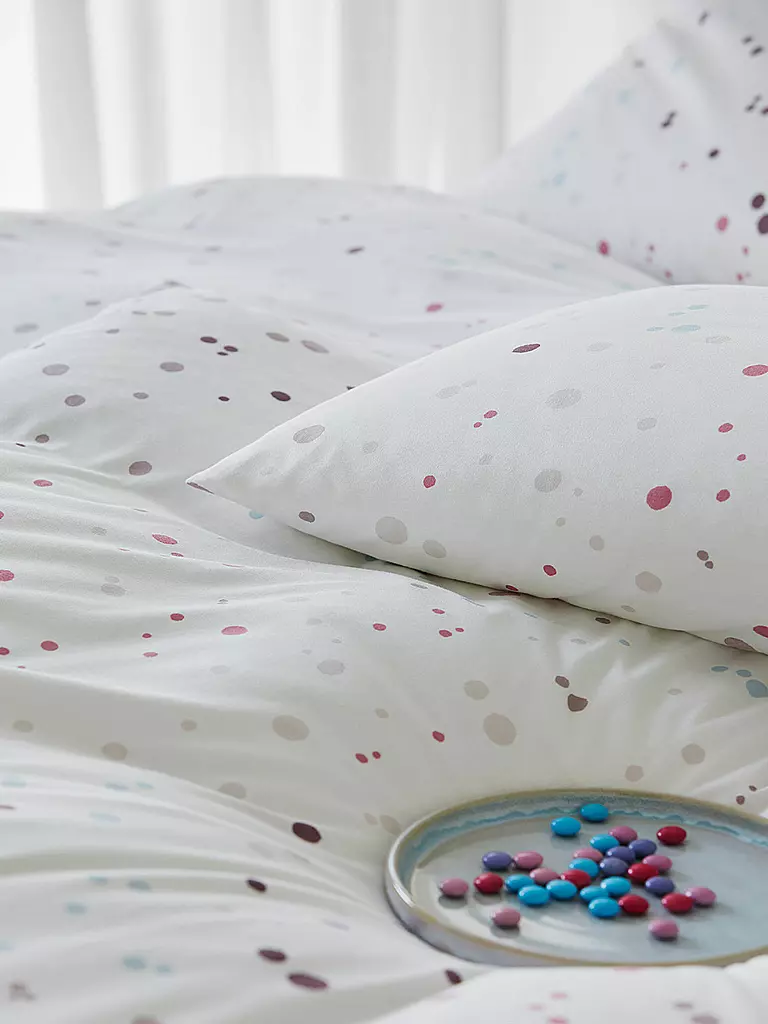 ELEGANTE | Jersey Bettwäsche Sprinkle 70x90cm / 140x200cm Rosenholz | rosa