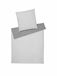 ELEGANTE | Wende Flanell Bettwäsche TENDER 	140/200CM Gruen | Hellgrau