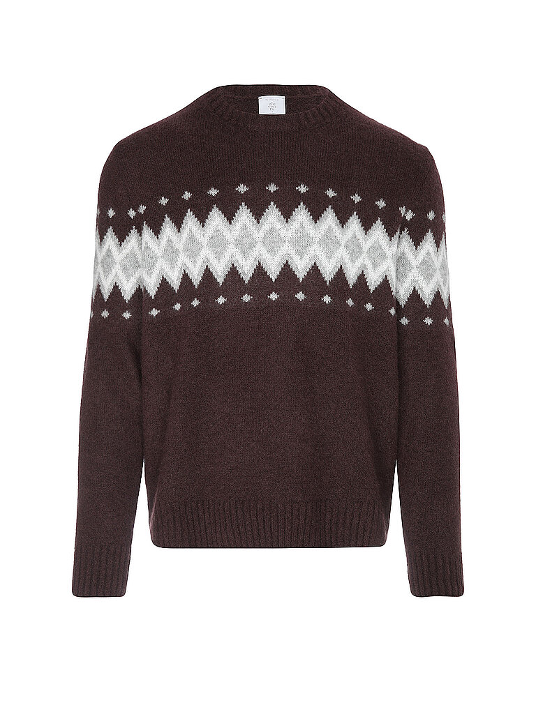 Pullover dunkelrot L herren