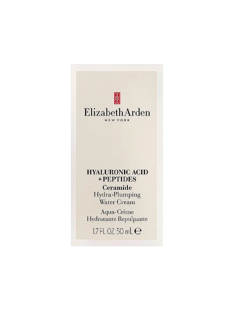 ELIZABETH ARDEN |  Hyaluronic Acid Ceramide Peptides Water Cream 50ml | keine Farbe