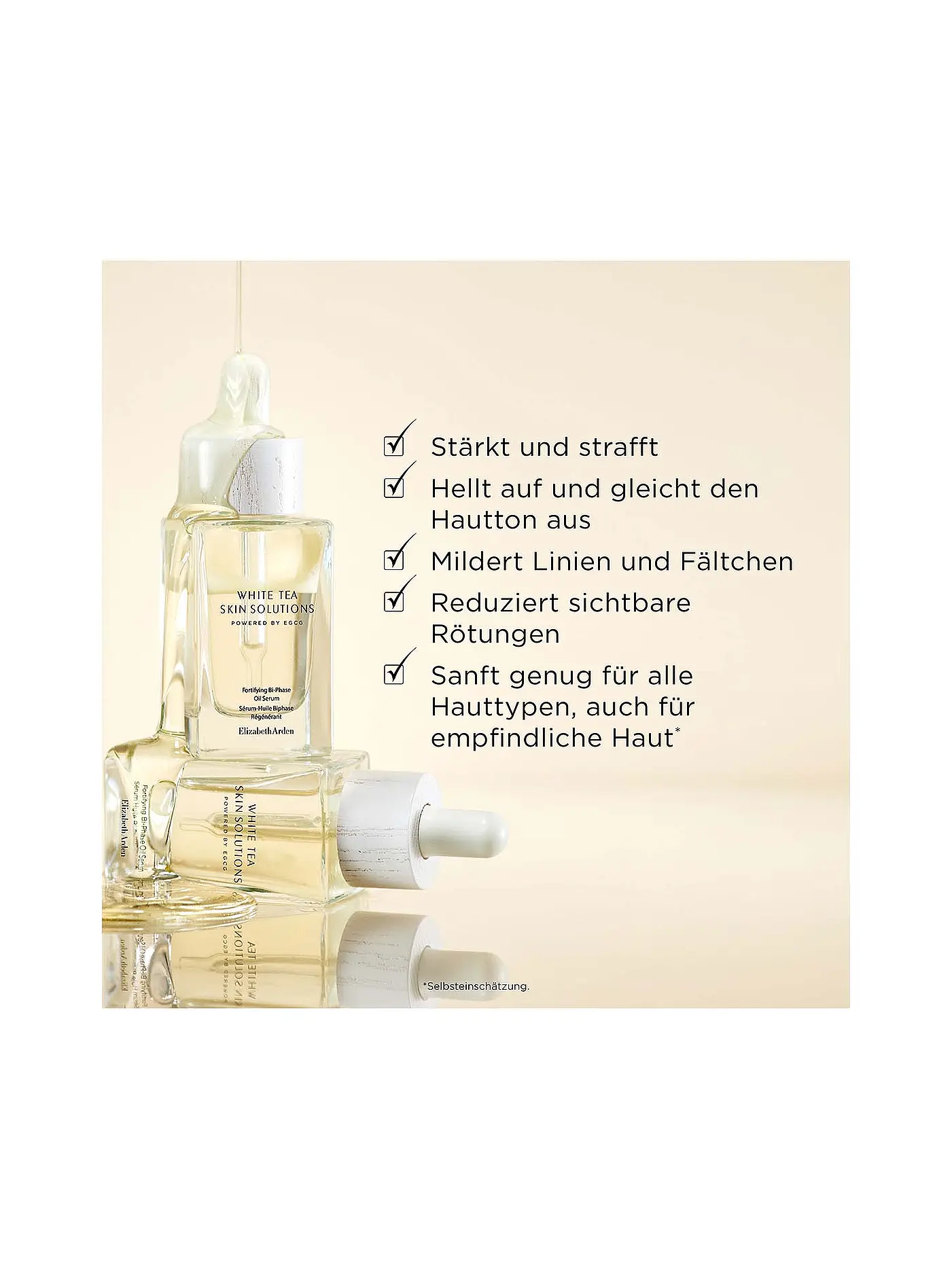 ELIZABETH ARDEN | White Tea Skin Solutions Bi-Phase Oil Serum 30ml | keine Farbe