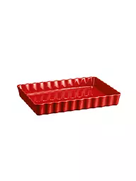 EMILE HENRY | Tarteform eckig 24x34cm Dunkelrot  | dunkelrot