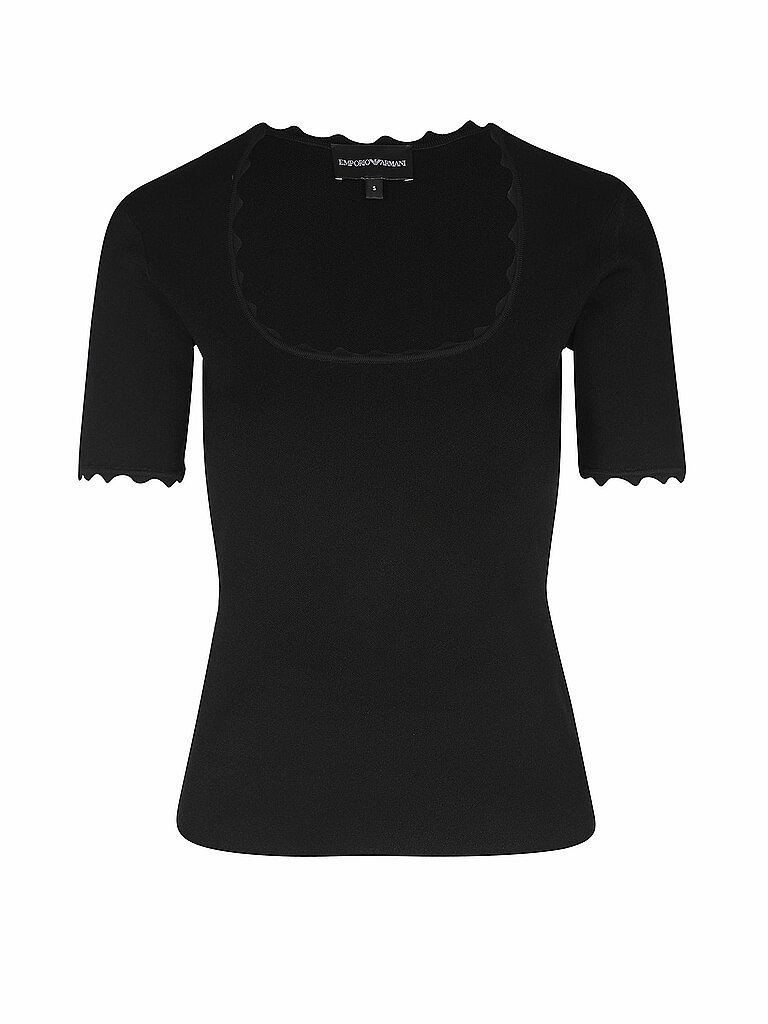 EMPORIO ARMANI Strickshirt schwarz