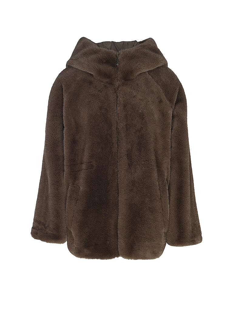 EMPORIO ARMANI Wendejacke in Felloptik braun