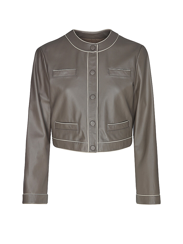 EMPORIO ARMANI Lederjacke braun