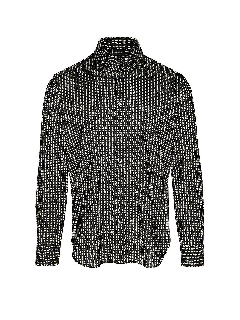 EMPORIO ARMANI Hemd Slim Fit schwarz