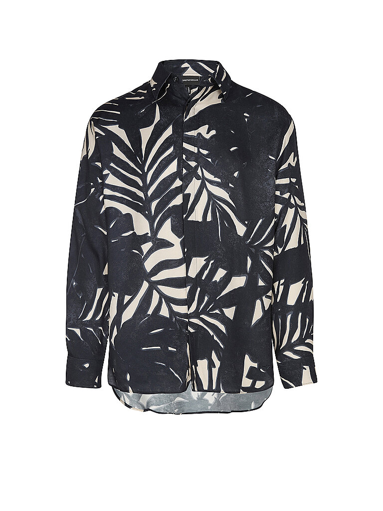 EMPORIO ARMANI Hemd Slim Fit dunkelblau