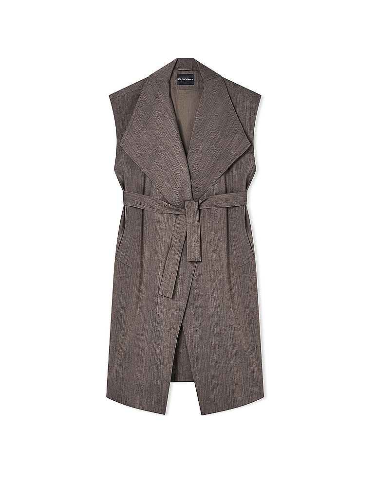 EMPORIO ARMANI Wollmantel braun L damen