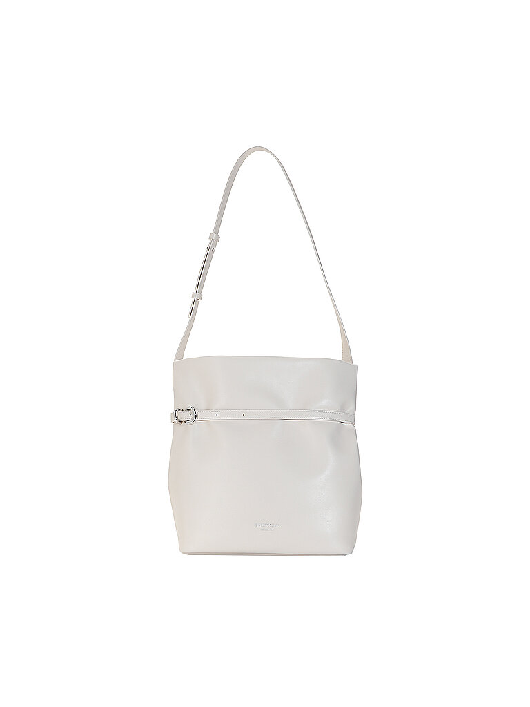 EMPORIO ARMANI Ledertasche - Shopper creme