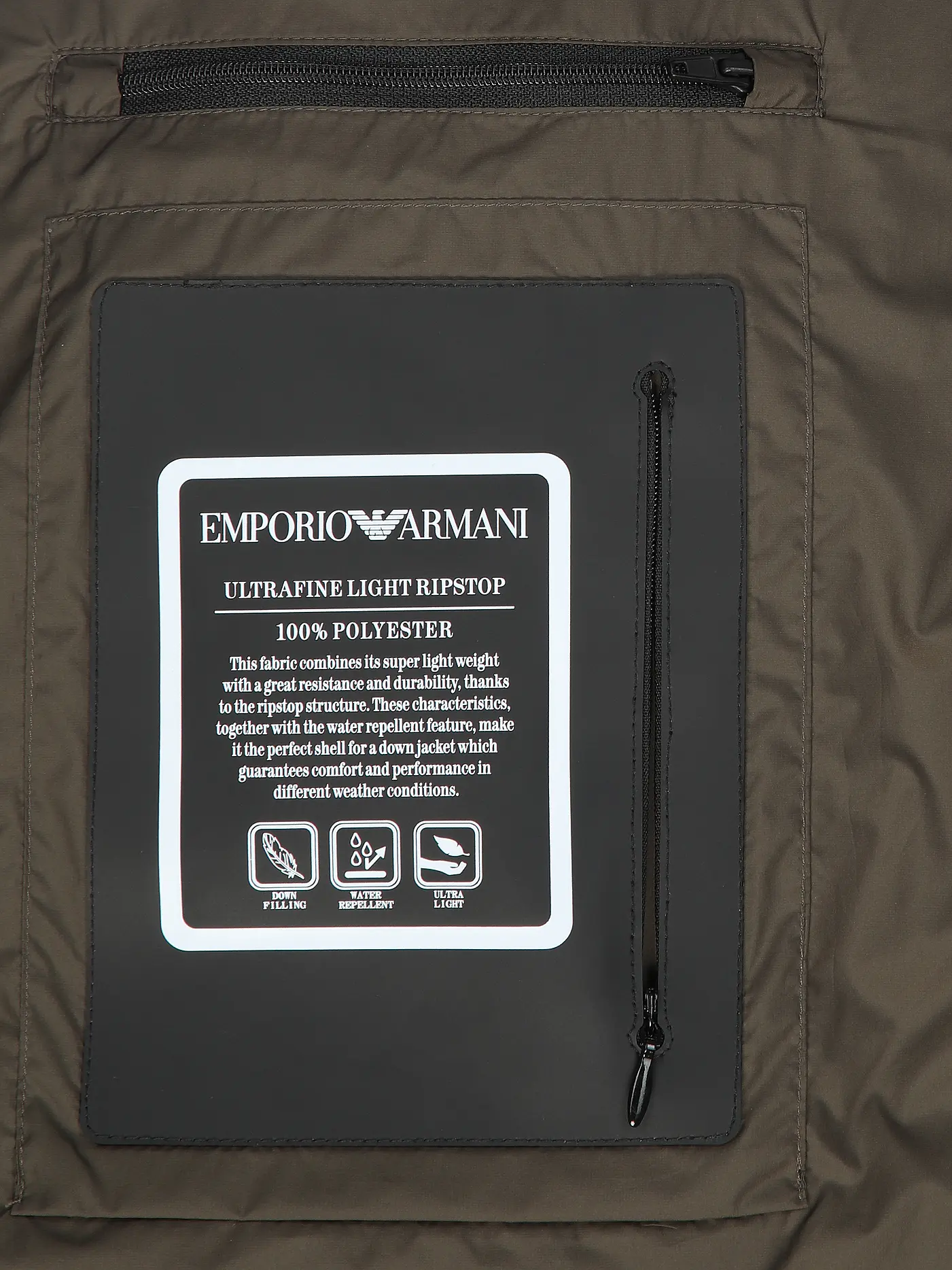 EMPORIO ARMANI | Daunensteppjacke  | olive
