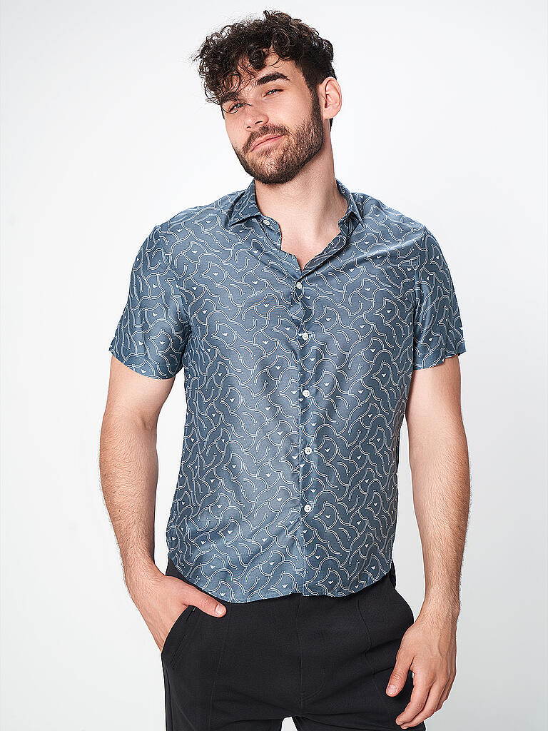 EMPORIO ARMANI | Hemd Regular Fit  | grün