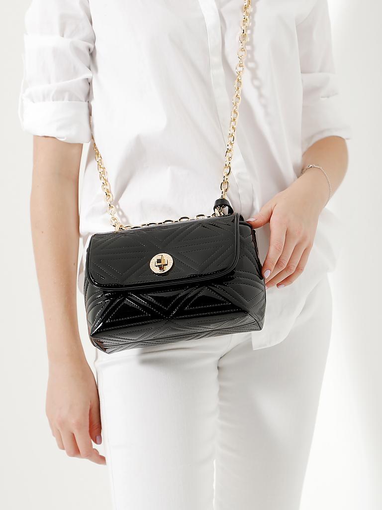 EMPORIO ARMANI | Lacktasche - Schultertasche | schwarz