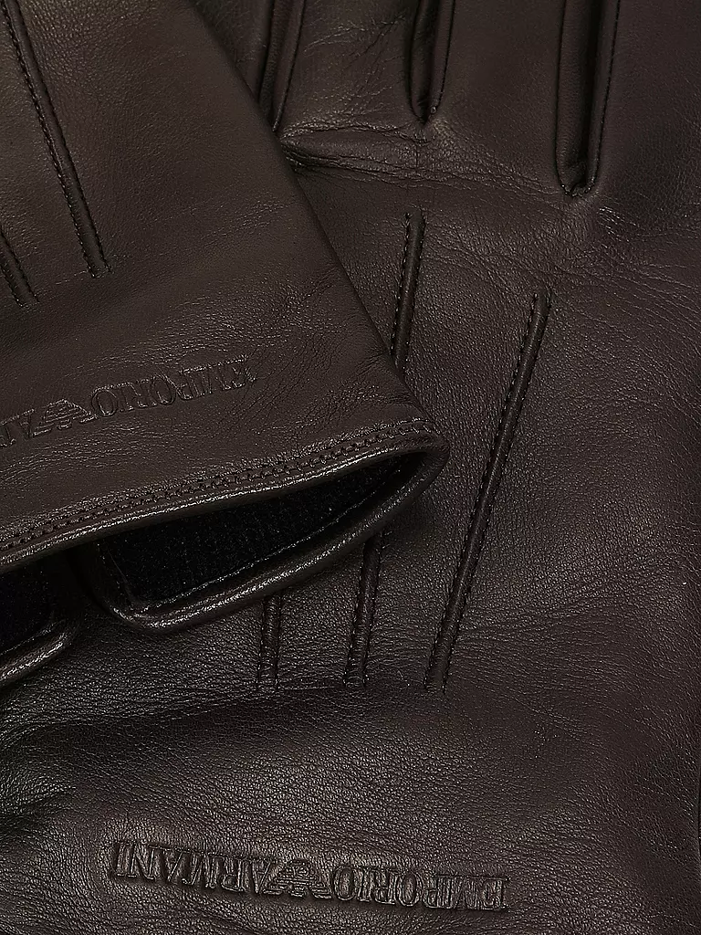 EMPORIO ARMANI | Lederhandschuhe | braun