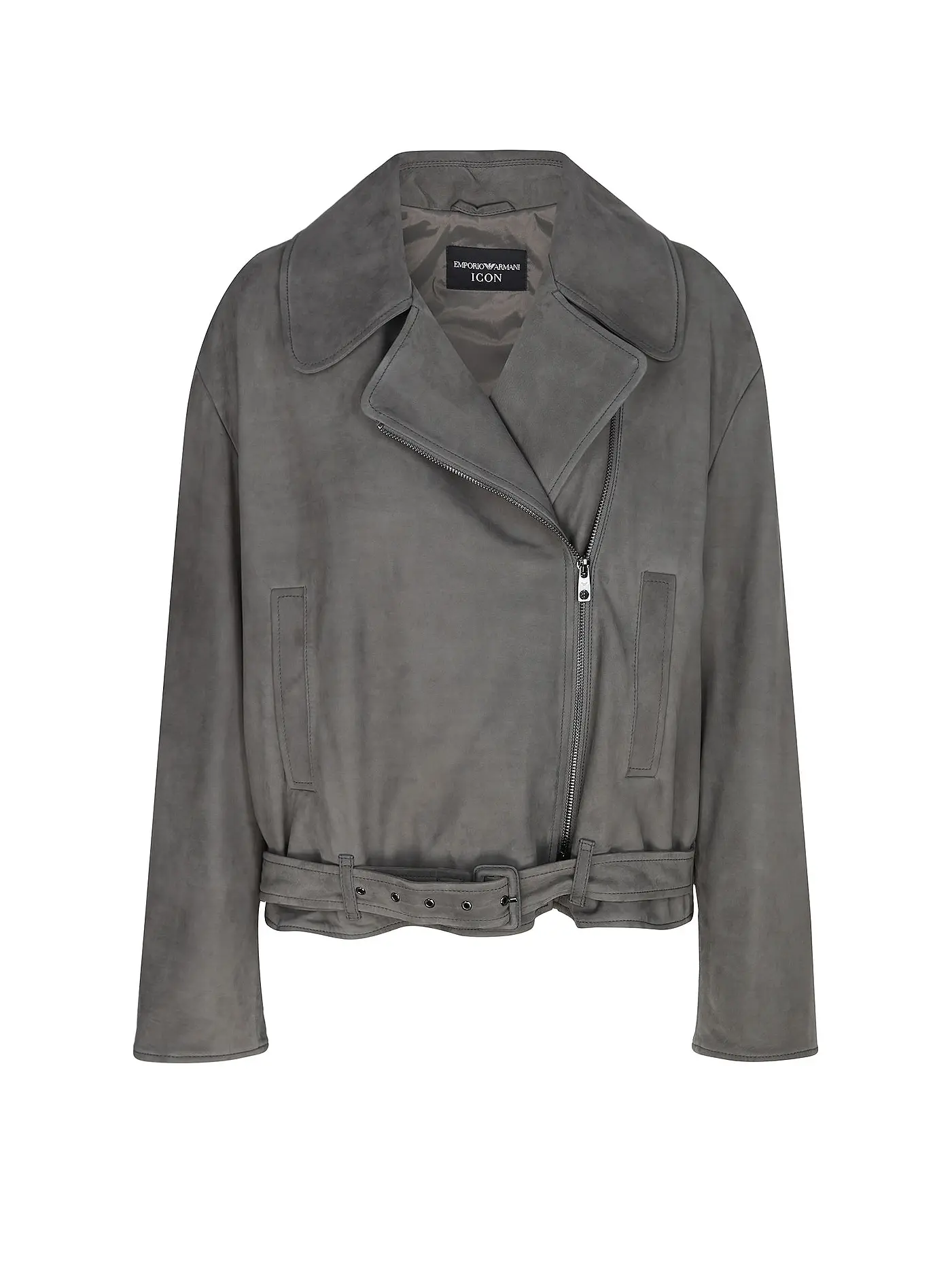 EMPORIO ARMANI | Lederjacke  | grau
