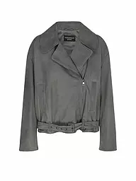 EMPORIO ARMANI | Lederjacke  | grau