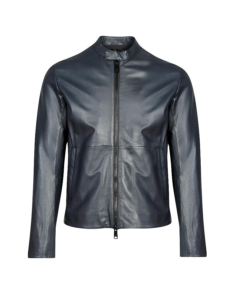 EMPORIO ARMANI | Lederjacke  | blau