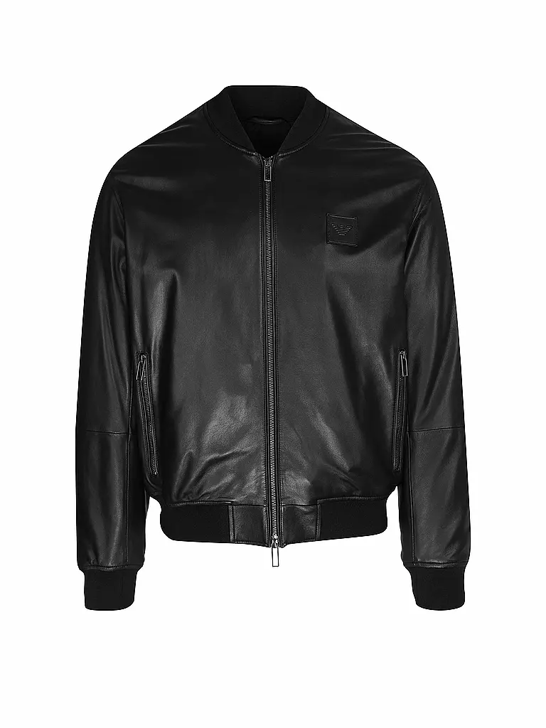 EMPORIO ARMANI | Lederjacke  | schwarz