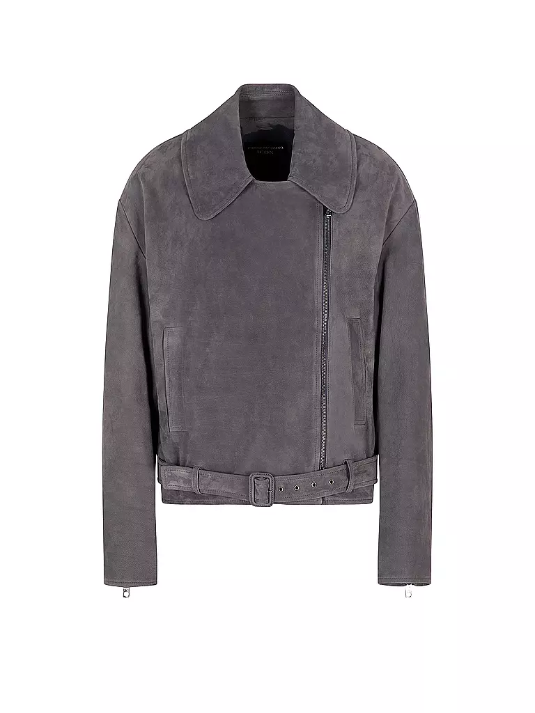 EMPORIO ARMANI | Lederjacke  | grau