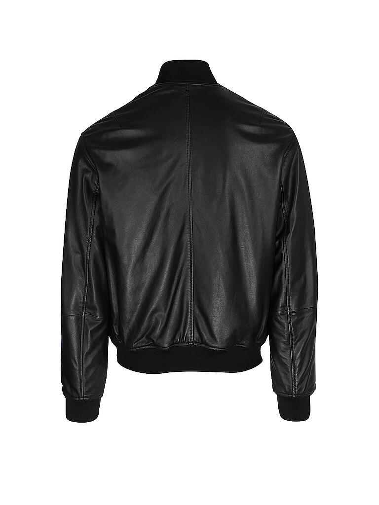 EMPORIO ARMANI Lederjacke schwarz