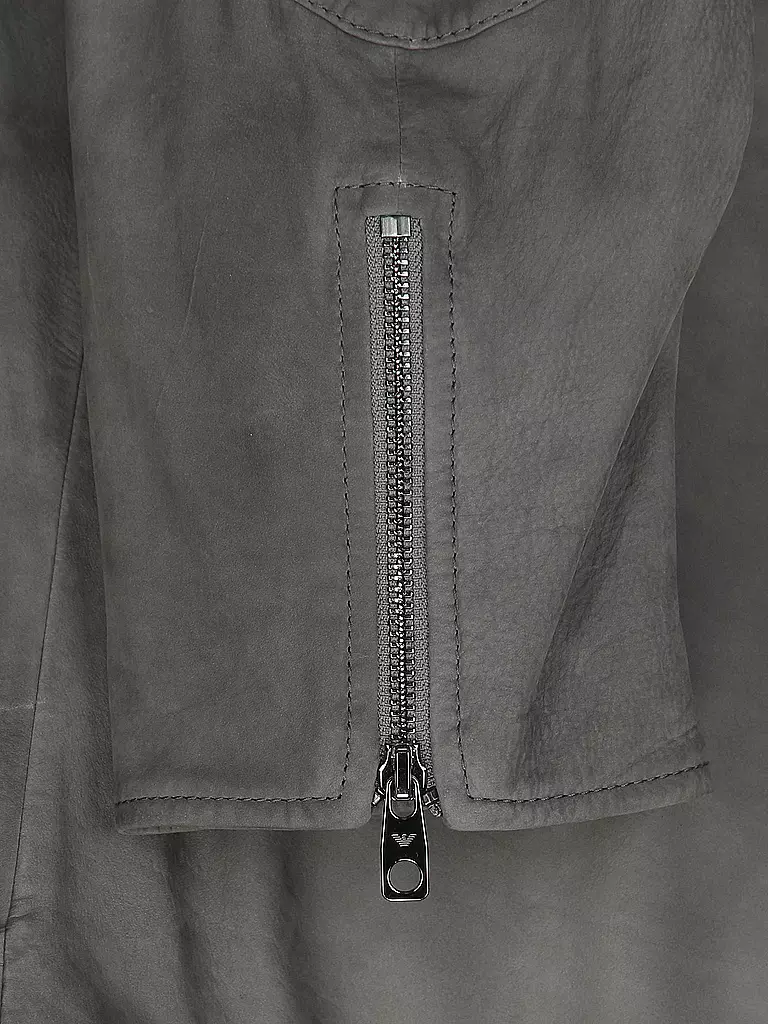 EMPORIO ARMANI | Lederjacke | grau