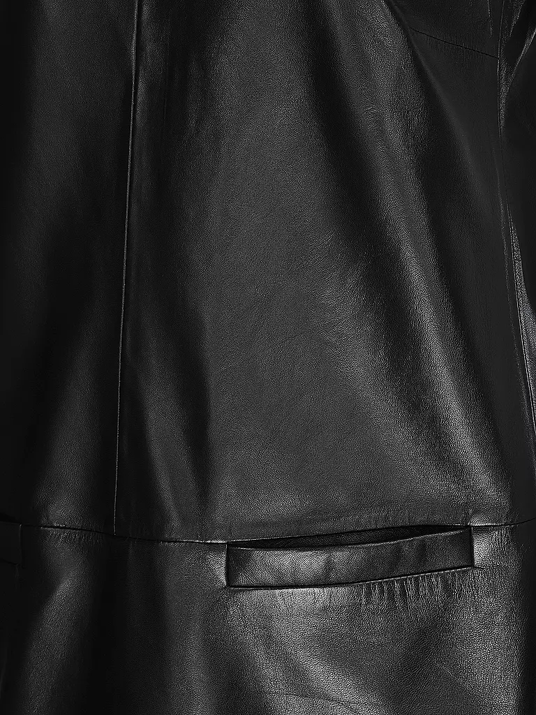 EMPORIO ARMANI | Lederkleid | schwarz