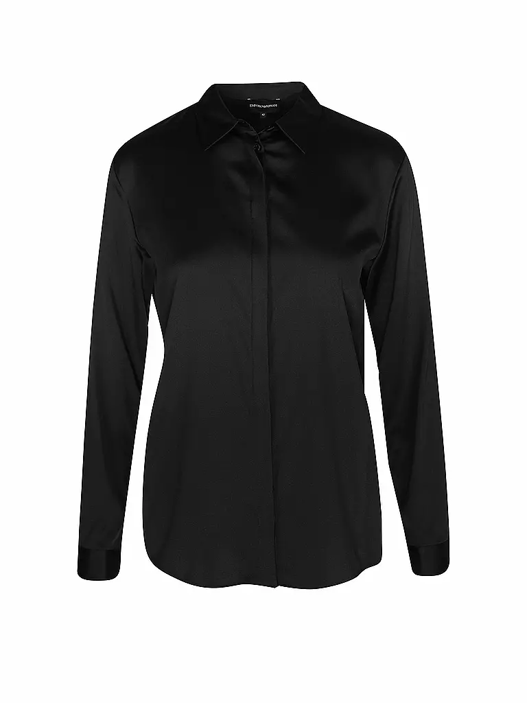 EMPORIO ARMANI | Seidenbluse | schwarz