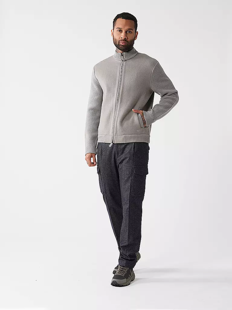EMPORIO ARMANI | Strickjacke | hellgrau