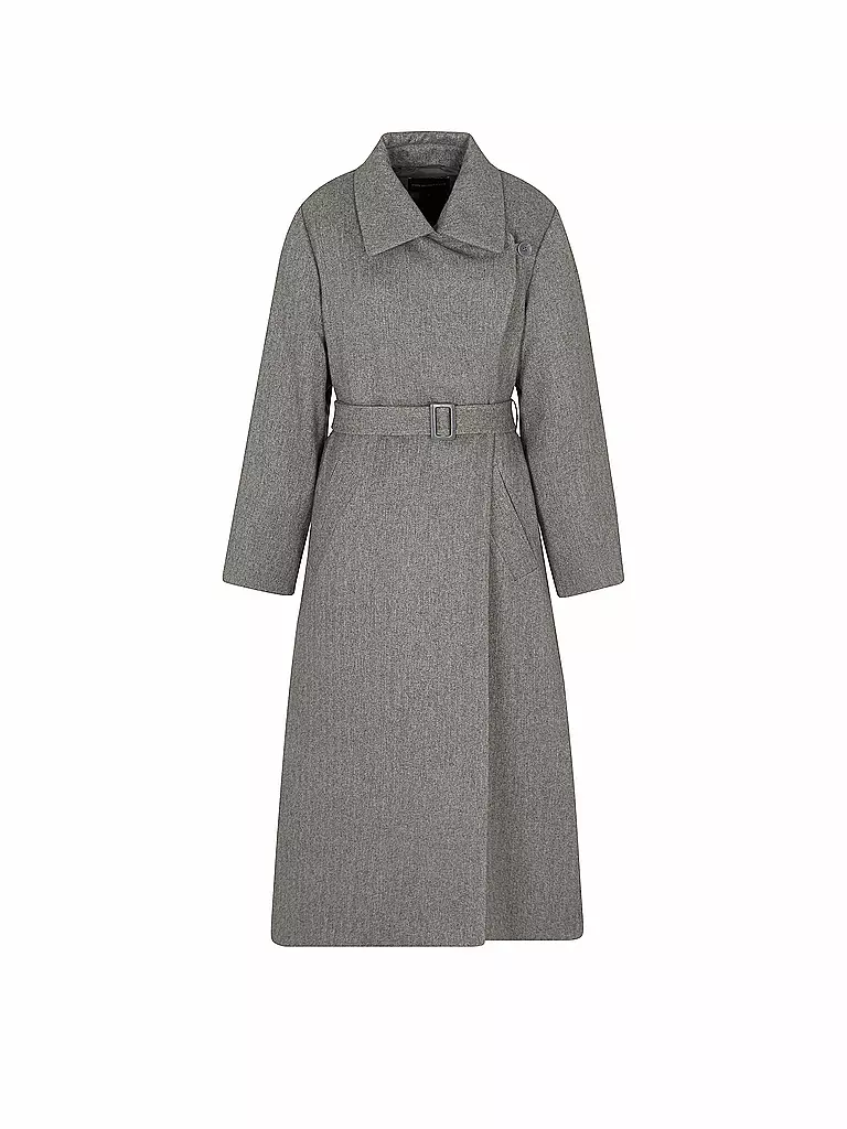 EMPORIO ARMANI | Trenchcoat  | grau