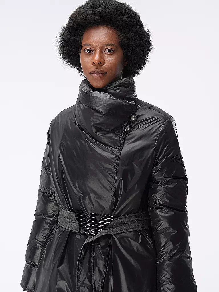EMPORIO ARMANI | Wende Daunenmantel | grau