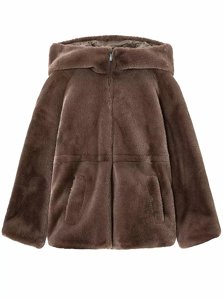 EMPORIO ARMANI | Wendejacke in Felloptik | braun