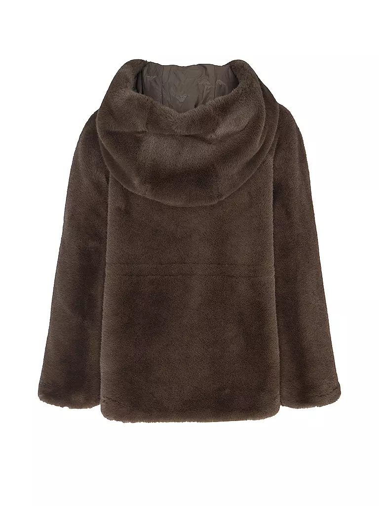 EMPORIO ARMANI | Wendejacke in Felloptik | braun