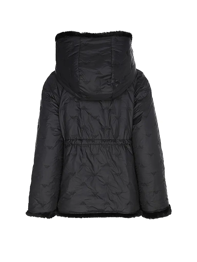 EMPORIO ARMANI | Wendejacke in Felloptik | Schwarz