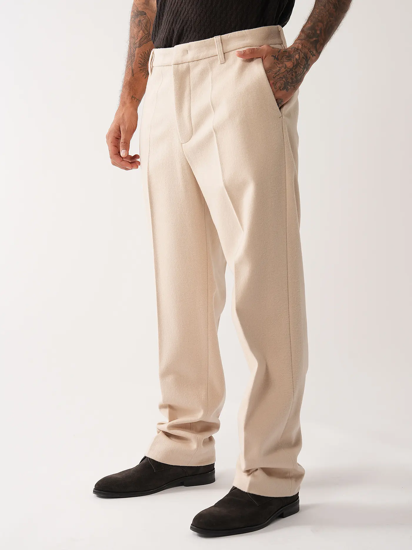 EMPORIO ARMANI | Wollhose | creme