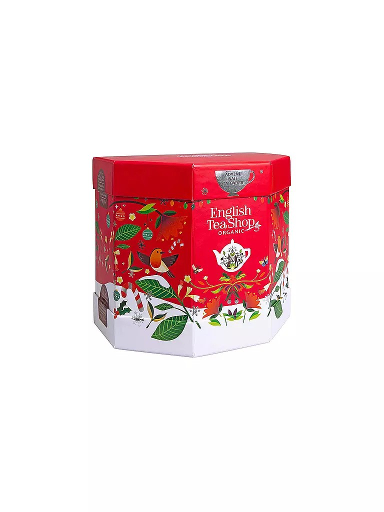 ENGLISH TEA SHOP | Tee Adventskalender "Santa's Secret", BIO, 25 Pyramidenbeutel | rot