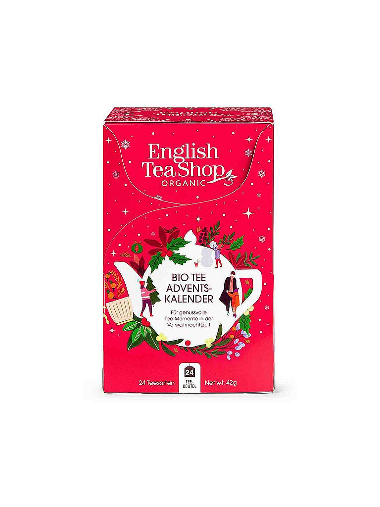 ENGLISH TEA SHOP | Tee Adventskalender 2022 rot, 24 Sorten BIO Tee | rot