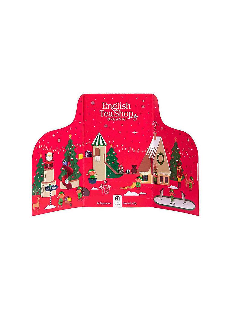 ENGLISH TEA SHOP | Tee Adventskalender 2022 rot, 24 Sorten BIO Tee | rot
