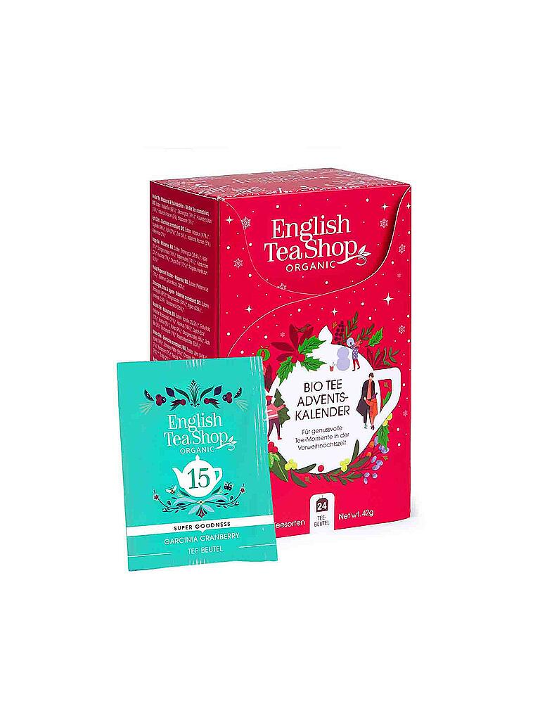 ENGLISH TEA SHOP | Tee Adventskalender 2022 rot, 24 Sorten BIO Tee | rot