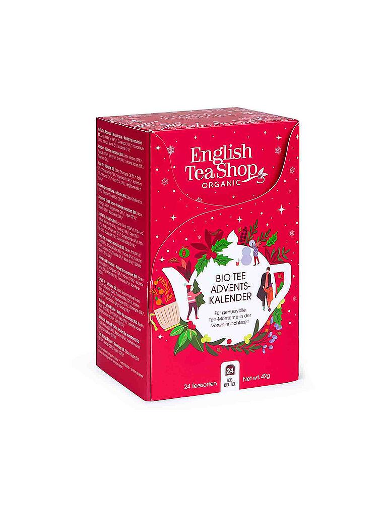ENGLISH TEA SHOP | Tee Adventskalender 2022 rot, 24 Sorten BIO Tee | rot