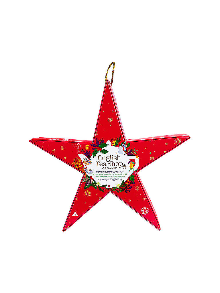 ENGLISH TEA SHOP | Tee Weihnachtssterne Pink Star 6 Pyramidenbeutel | keine Farbe