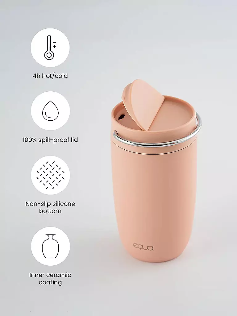 EQUA | Isolierbecher - Thermosbecher 0,3l EQUA CUP ROSE | rosa