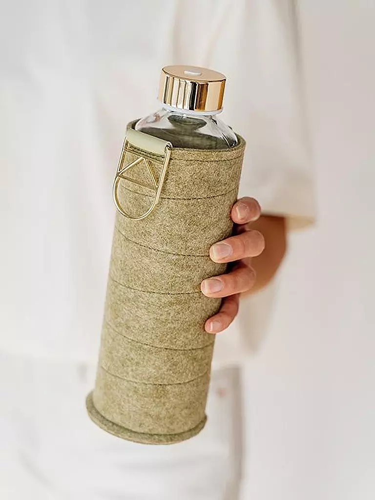 EQUA | Trinkflasche mit Filzcover 0,75l Pistachio | grün