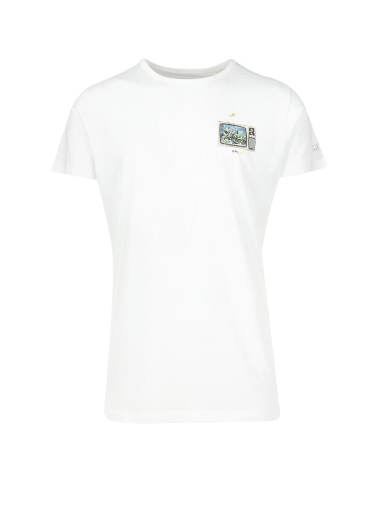 ERDBAER | T-Shirt Fernseh Aquarium | weiß